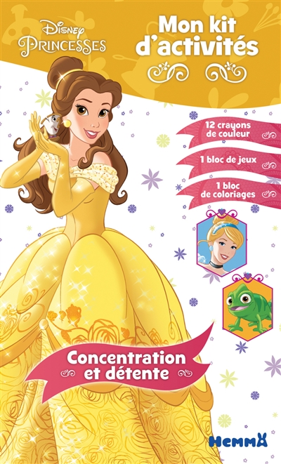 Disney princesses : mon kit d'activités : concentration et détente