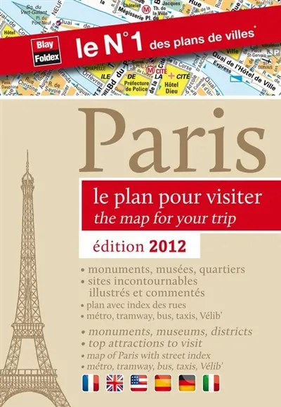 Paris, le plan pour visiter. The map for your trip