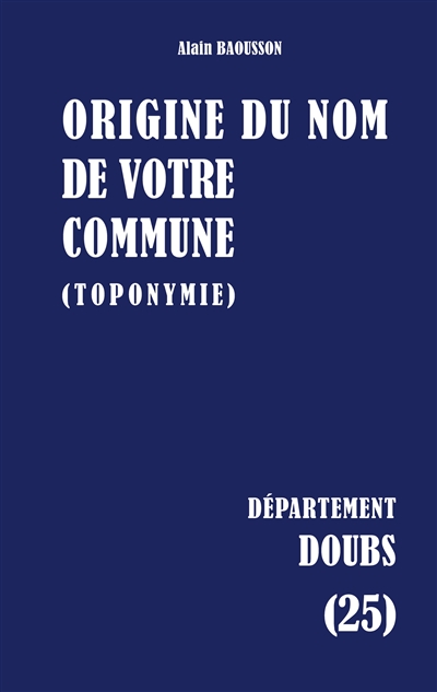Origine du nom de votre...