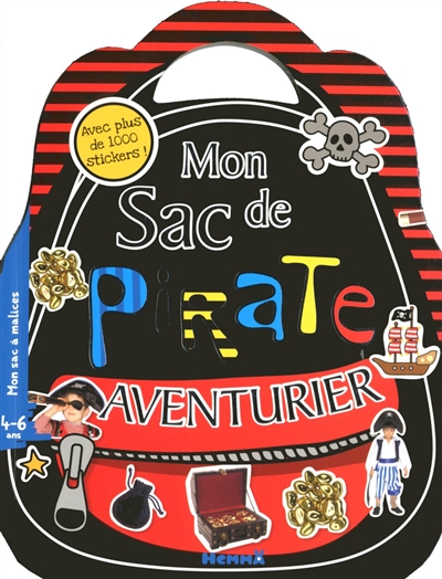 Mon sac de pirate aventurier : 4-6 ans : avec plus de 1.000 stickers !