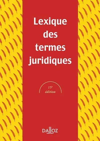 Lexique des termes juridiques