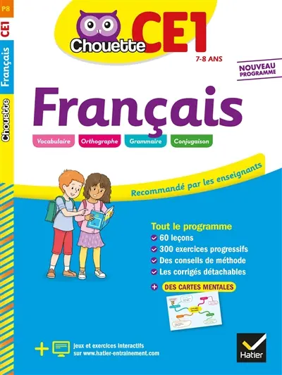 Français CE1, 7-8 ans : nouveau programme