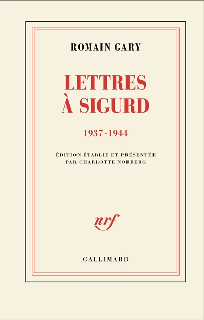 Lettres à Sigurd (1937-1944)