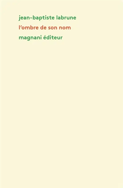 L'ombre de son nom