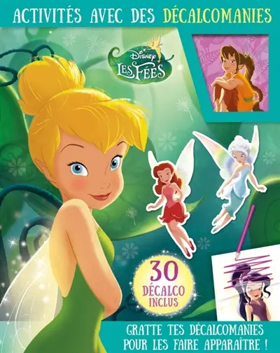 Fée clochette : activités avec des décalcomanies