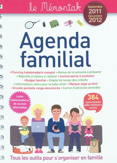 Agenda familial le Mémoniak septembre 2011-décembre 2012