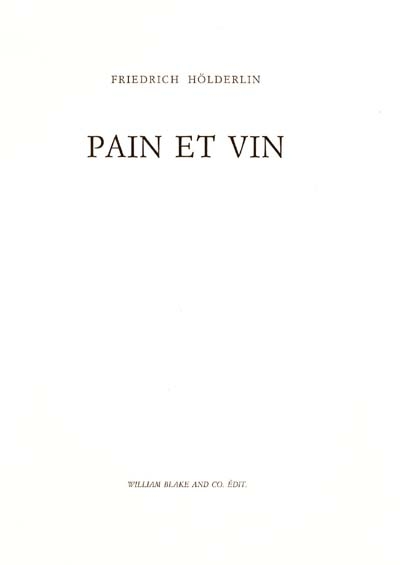 Pain et vin
