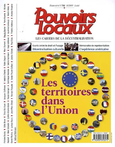 Pouvoirs locaux, n° 81. Les territoires dans l'Union