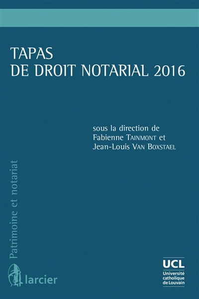 Tapas de droit notarial 2016