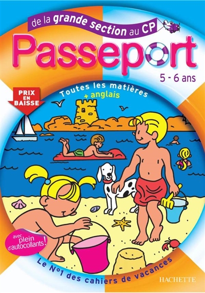 Passeport, toutes les matières + anglais, de la grande section au CP, 5-6 ans