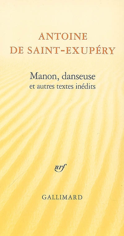 Manon, danseuse : et autres textes inédits