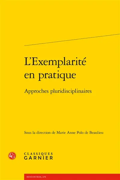 L'exemplarité en pratique : approches pluridisciplinaires
