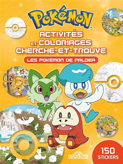 pokémon : activités et coloriages cherche-et-trouve : une aventure à paldea
