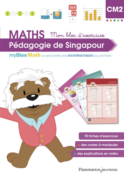 maths, pédagogie de singapour cm2 : mon bloc d'exercices : myblee math, le spécialiste des mathématiques au primaire