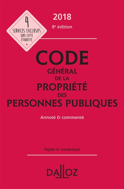 Code général de la propriété des personnes publiques 2018