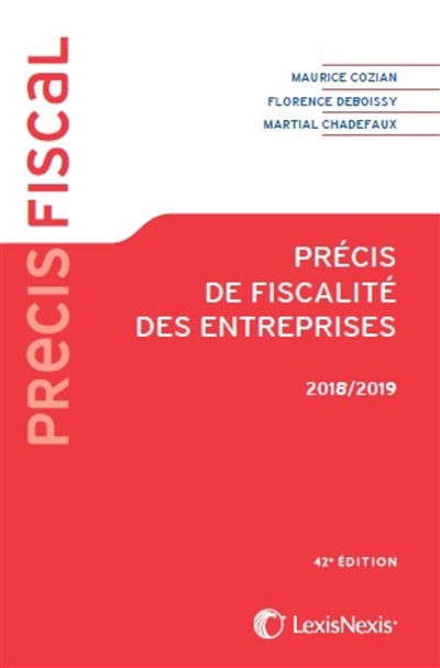 Précis de fiscalité des entreprises 2018-2019