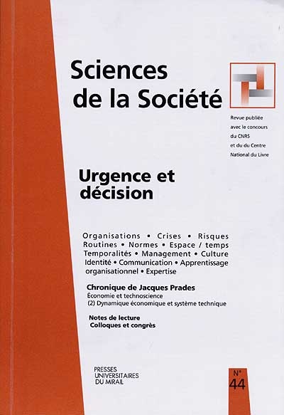 Sciences de la société, n°...