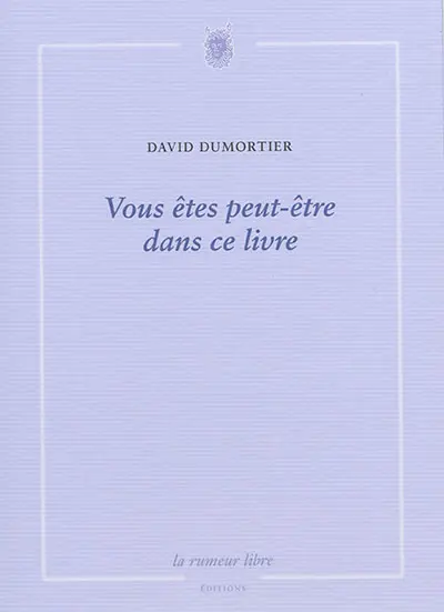 Vous êtes peut-être dans ce livre