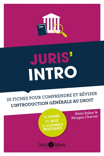 Juris' intro : 25 fiches pour comprendre et réviser l'introduction générale au droit