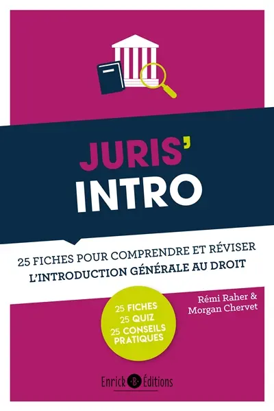Juris' intro : 25 fiches pour comprendre et réviser l'introduction générale au droit