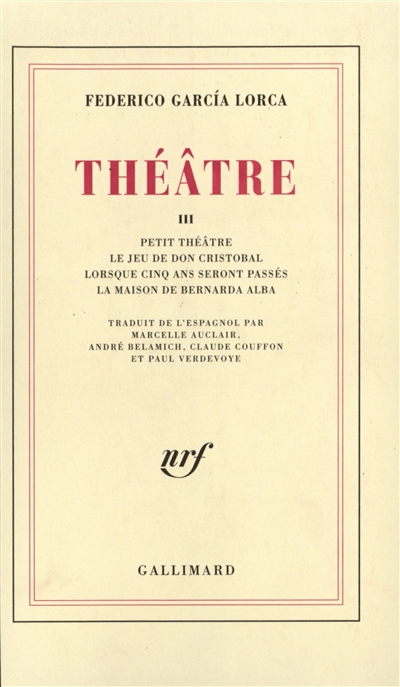 Théâtre. Vol. 3