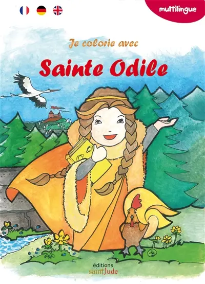 Je colorie avec sainte Odile