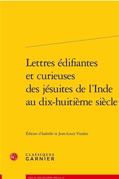 couverture du livre Lettres édifiantes et curieuses des jésuites de l'Inde au dix-huitième siècle