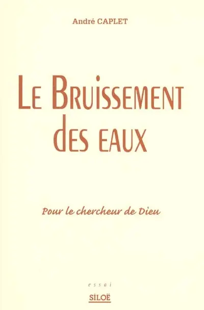 Le bruissement des eaux : pour le chercheur de Dieu : essai