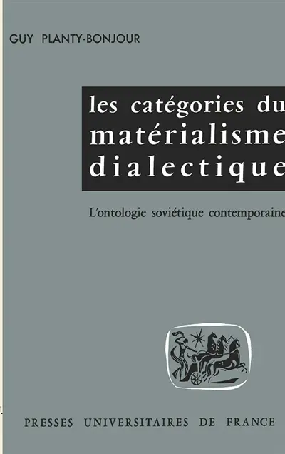 Les Catégories du matérialisme dialectique