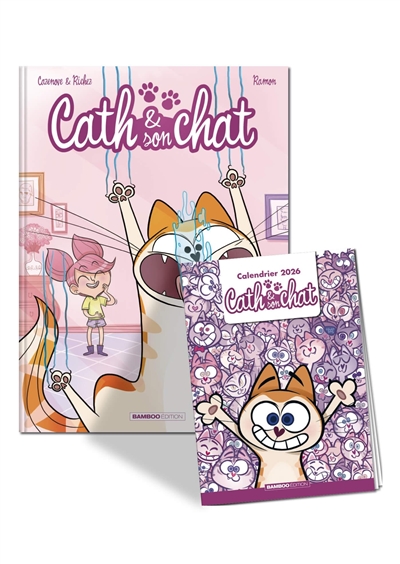 Cath & son chat : pack tome 1 + calendrier 2026