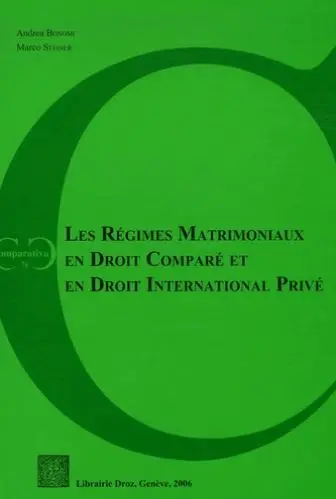 Les régimes matrimoniaux en droit comparé et en droit international privé : actes du colloque de Lausanne du 30 sept. 2005