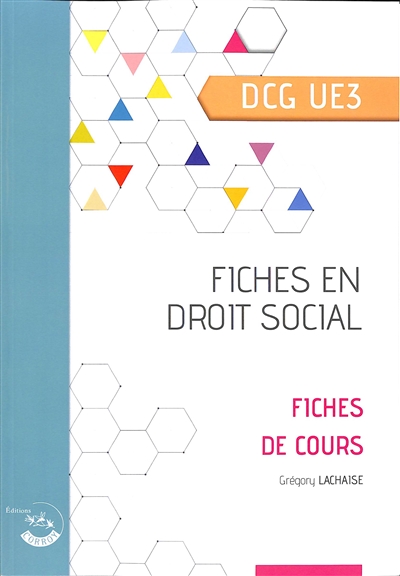 Fiches en droit social DCG UE3 : fiches de cours