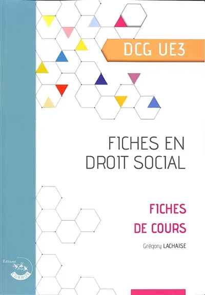 Fiches en droit social DCG UE3 : fiches de cours