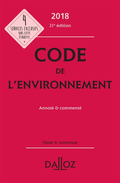 Code de l'environnement 2018