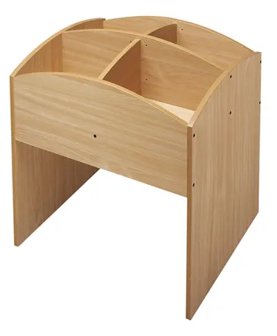 Bac à livres. 4 cases haut, hêtre