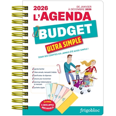 L'agenda 2026 du budget avec enveloppes indéchirables ! (de janv. à déc. 2026) : Edition 2025