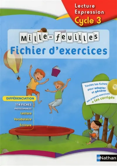 Mille-feuilles, français cycle 3 : fichier d'exercices