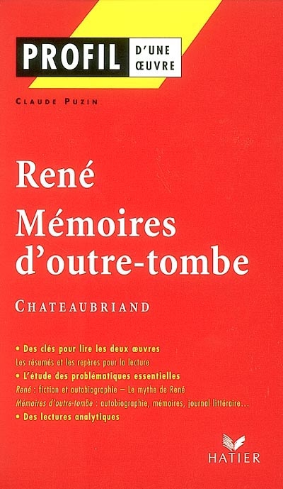 René (1802), Mémoires d'outre-tombe (1848-1850), Chateaubriand