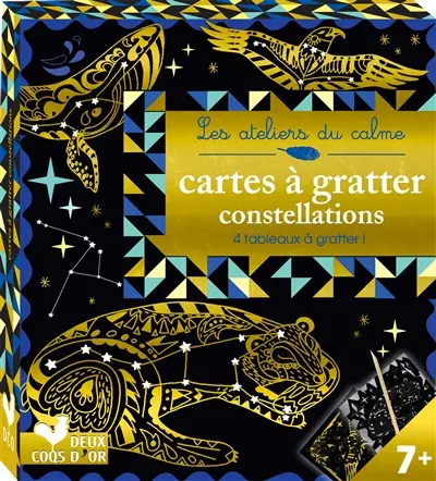 Cartes à gratter : constellations