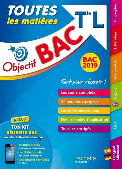 Toutes les matières, terminale L : bac 2019