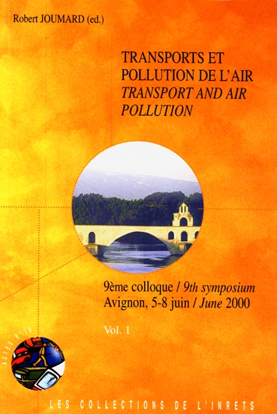 9e Colloque Transports et pollution de l'air. 9th Symposium Transport and air pollution