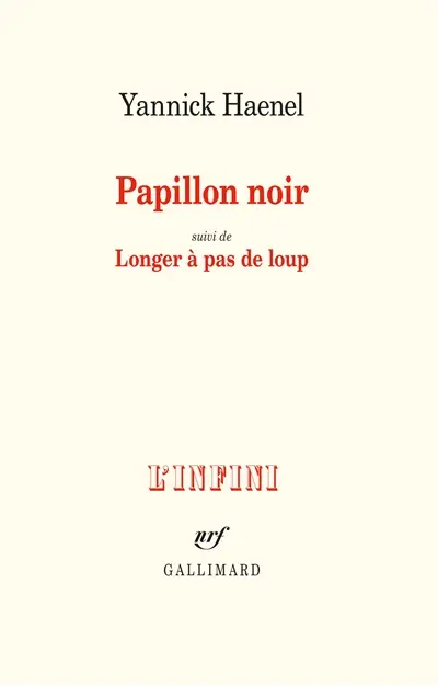 Papillon noir. Longer à pas de loup
