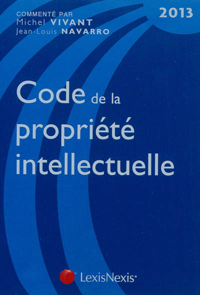 Code de la propriété intellectuelle 2013