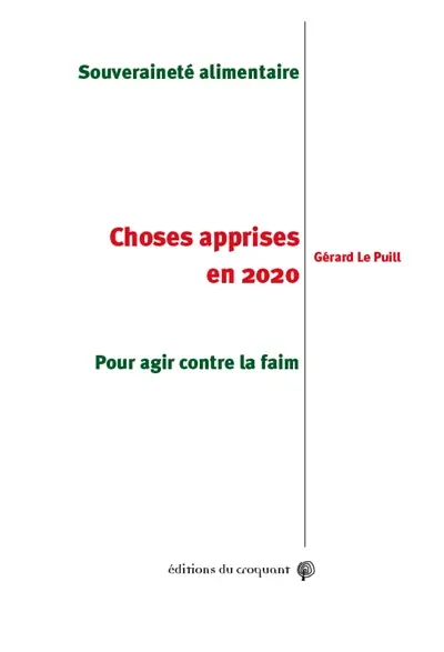 Choses apprises en 2020 : souveraineté alimentaire : pour agir contre la faim