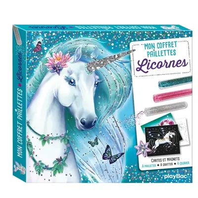 Mon coffret paillettes : licornes
