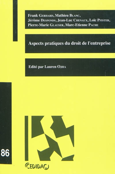 Aspects pratiques du droit de l'entreprise : travaux de la journée d'étude organisée à l'Université de Lausanne, 3 février 2009