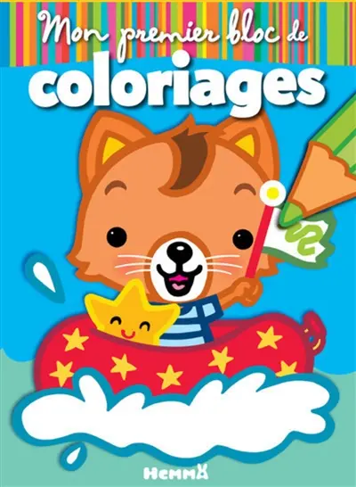 Mon premier bloc de coloriages : chat