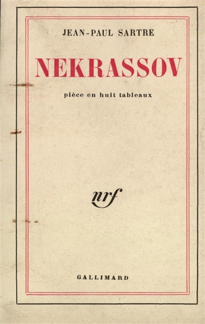 Nekrassov : pièce en huit tableaux