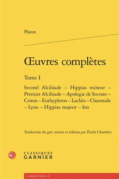 Oeuvres complètes. Vol. 1