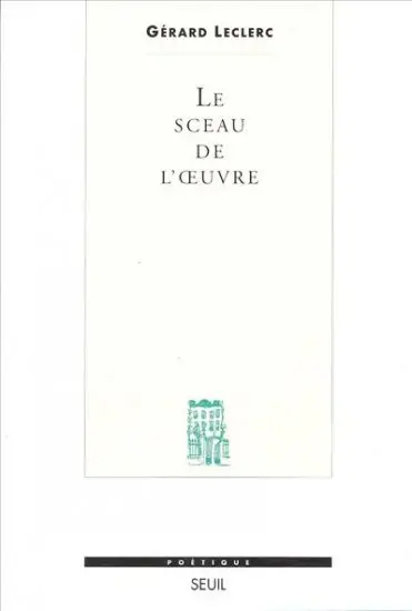 Le sceau de l'oeuvre